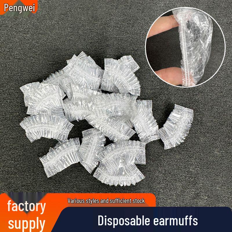 

Disposable Anti-Stain Plastic Ear Covers for Hairdressing and Hair Dye