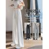 American Banana Wide-leg Pants Women's Spring and Autumn New Loose Casual Sweatpants Small Thin Gray Sweatpants