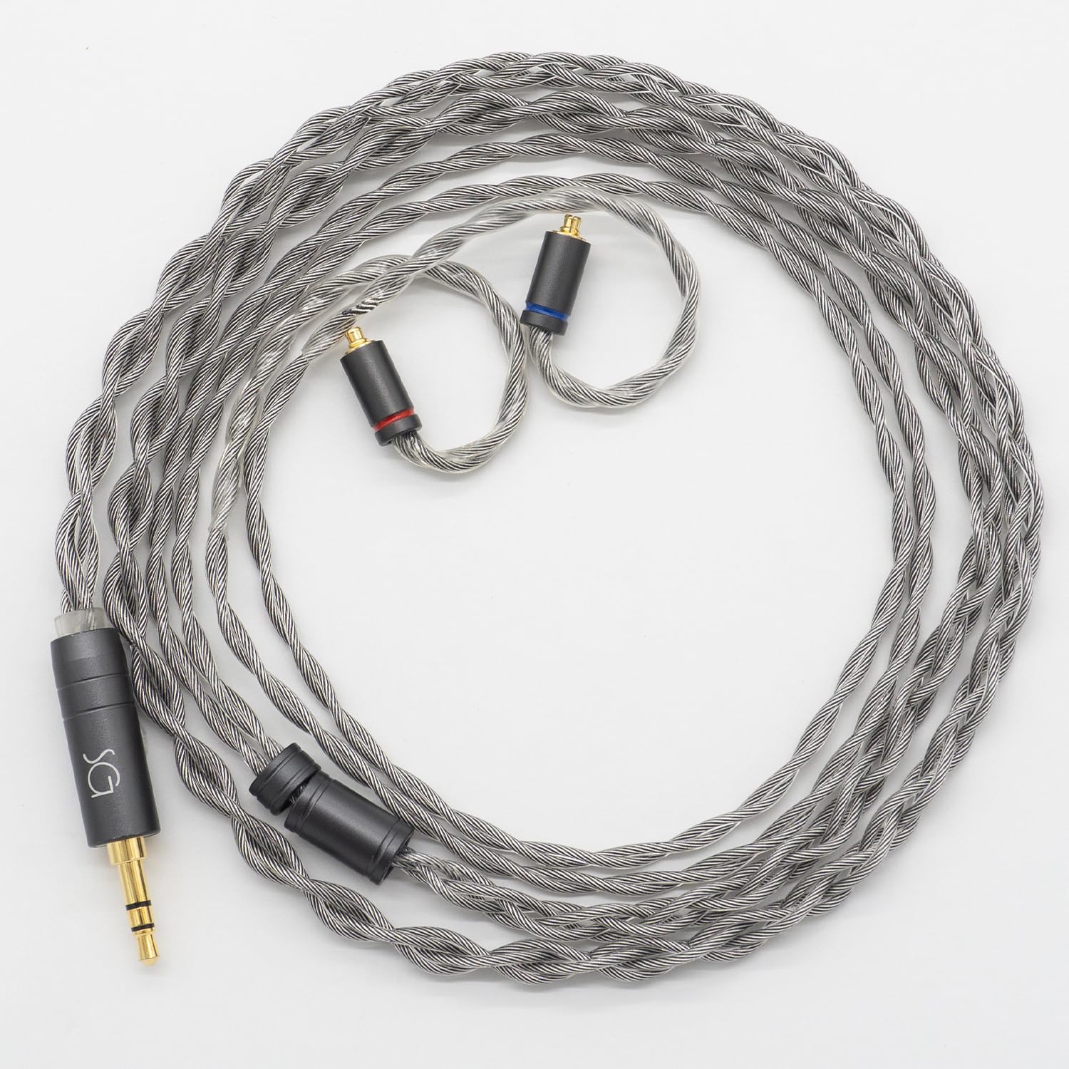 

SoundsGood Стибнит Ручной работы Медный Медь OFC Кабель для обновления наушников Замена для и SE846 4-жильный Посеребренный Высокой чистоты Бескислородный SE215,