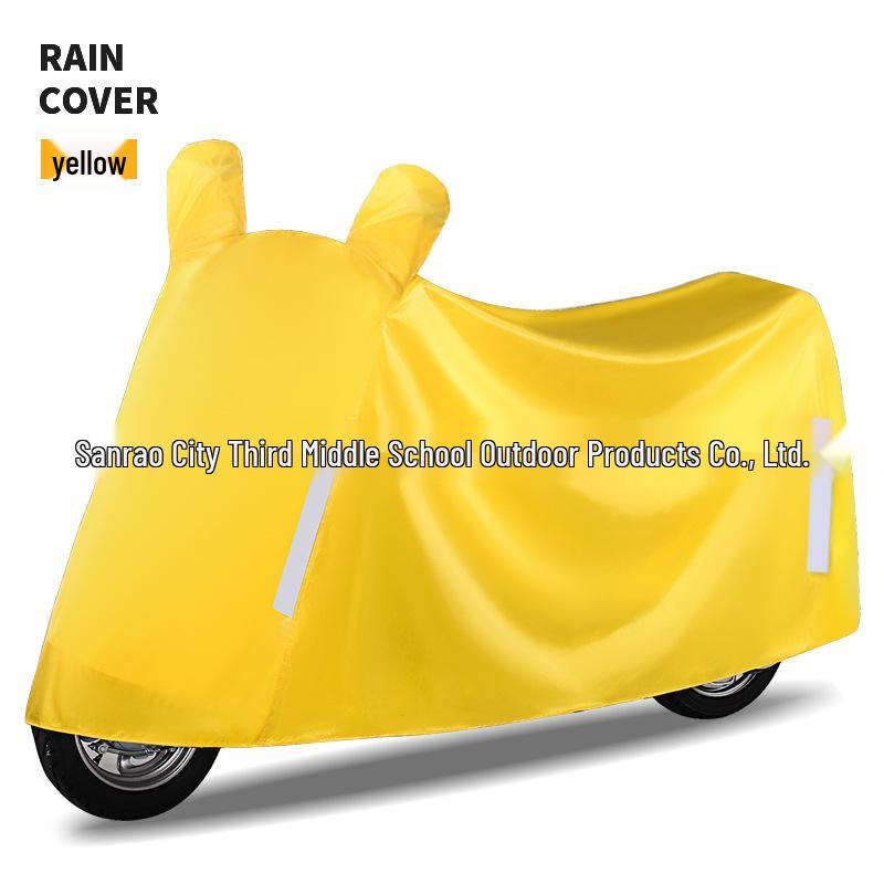 Electric Vehicle Rain & Sun Shield: Windproof, Dustproof, Full Motorcycle & Car Cover