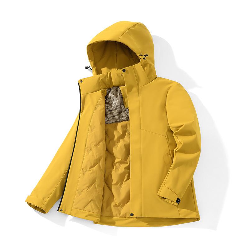 Plush and Thickened Jacket for Warmth and Waterproof Graphene Cotton Coat for Women and Men
