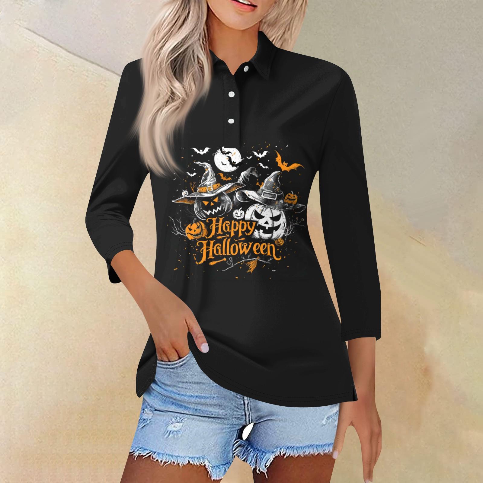 

Женская модная повседневная рубашка с отворотом и рукавом 3/4, женские топы на пуговицах L