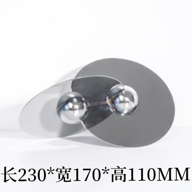 Modern Minimalist Stainless Steel Metal Spherical Ornaments, Abstract Art, Indoor and Living Room Tabletop Ornaments Handicrafts