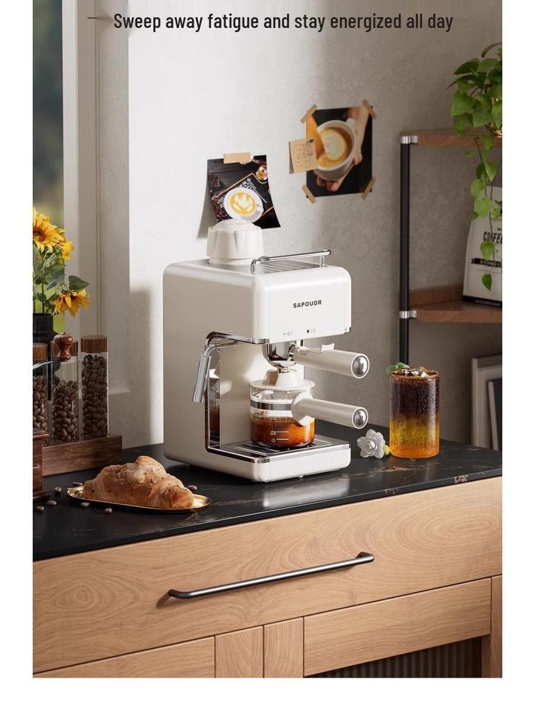 EA39 Halbautomatische Espressomaschine mit Milchaufschäumer und Kaffeemühle