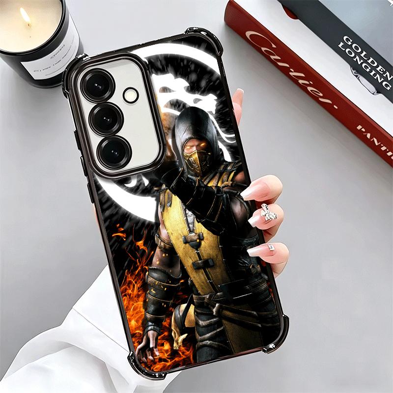 Mortal Kombat Game Plating Phone Case For Samsung A17 A07 A37 A57 A16 A56 A15 A55 A14 A54 A13 A53 A26 A36 A25 A35 A24 A34 A23 A3