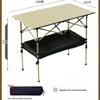 OEING Outdoor Liftable Picnic Camping Folding Table