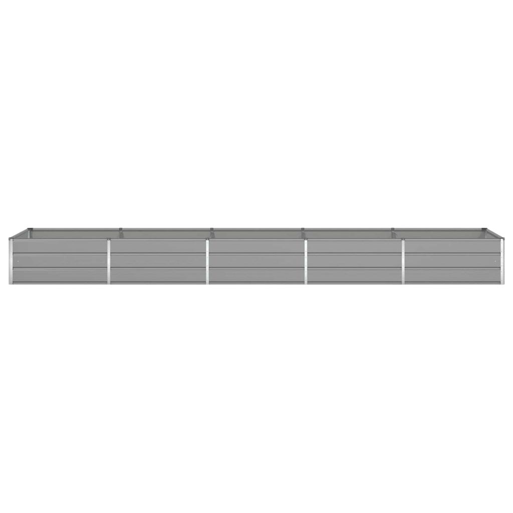 Plant Pot Light Grey 480 X 100 X 45 Cm Galvanized Steel