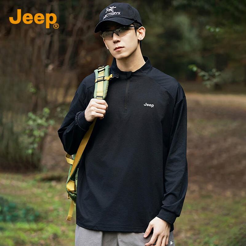 JEEP Men's Outdoor Breathable Long-Sleeve T-Shirt