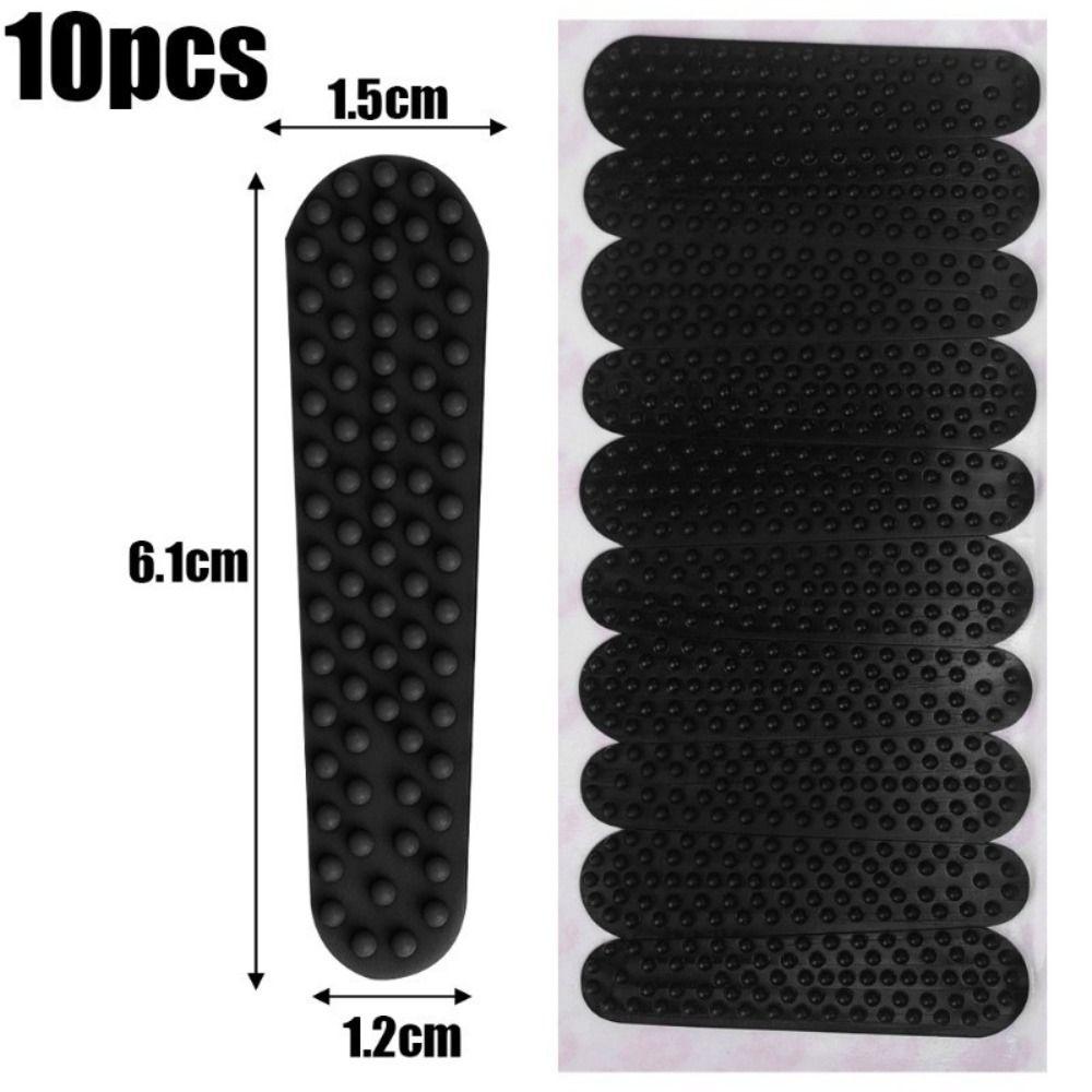 10Pcs Protection Clothes Silicone Hanger Strips Silicone Universal Adhesive Tape Prevent Clothes From Slipping