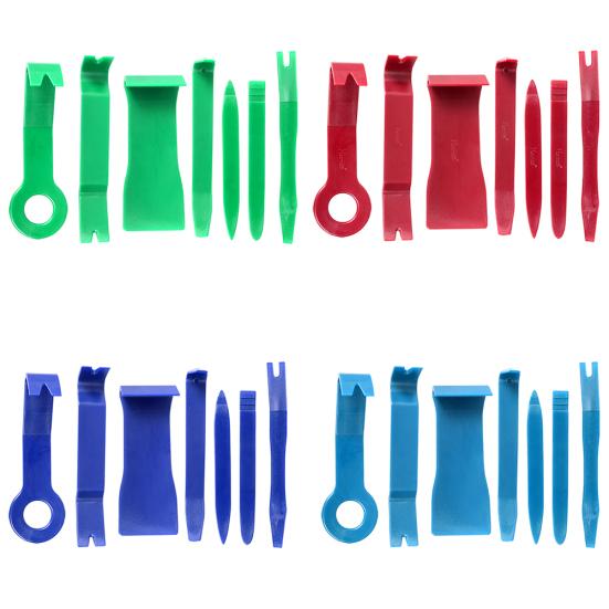 7Pcs Plastic Auto Car Radio Door Clip Trim Panel Dashboard Removal Pry Tools
