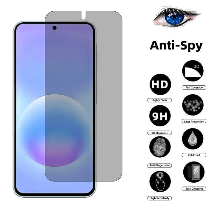 3 Vitre Protection Verre Trempé pour Samsung Galaxy A57 5G - Anti-espion Anti-Rayures 9H