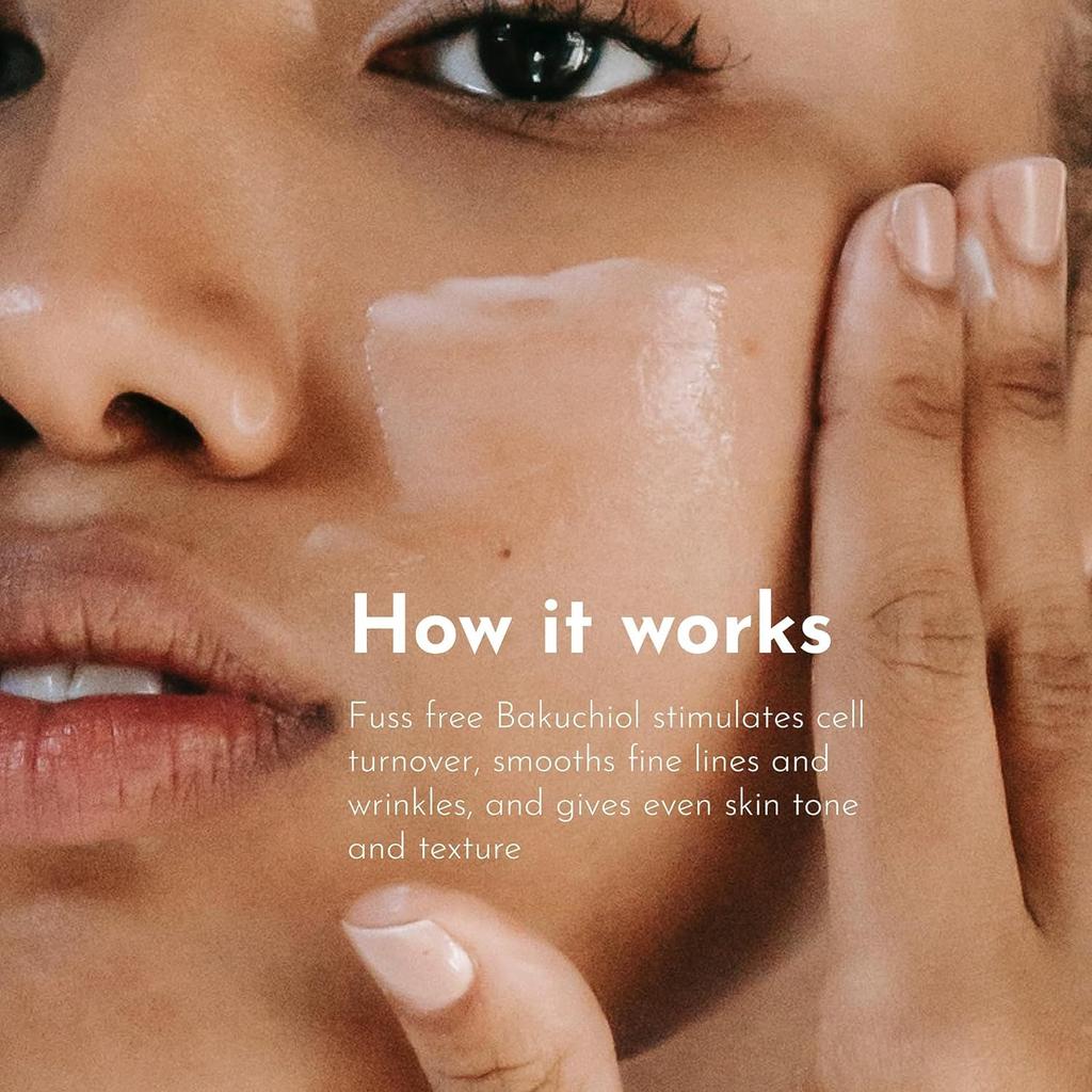 Orimii No Retinol Face Serum with 1% Bakuchiol 30ml | Anti Ageing Oil Serum To Reduce Wrinkles & Fine Lines