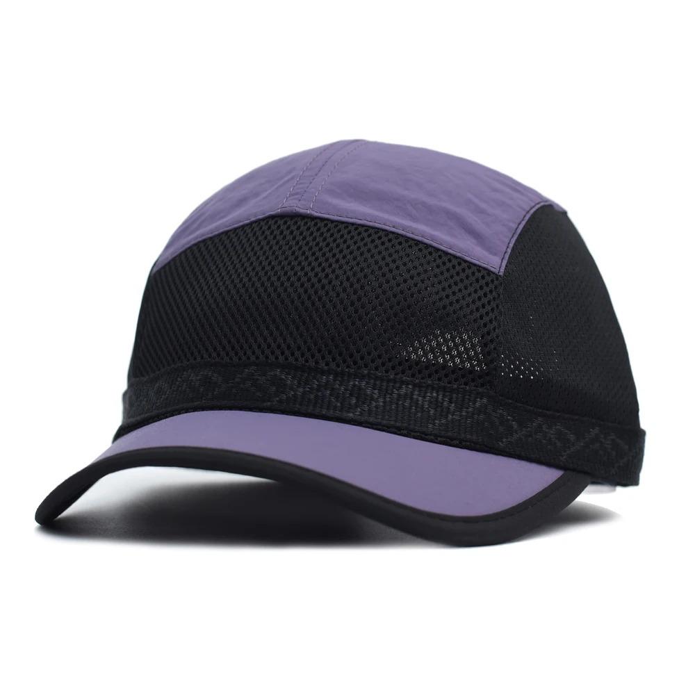 Short Brim Mesh Baseball Cap Retro UV Protection Cap Casual Sun Visor Cap Unisex