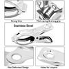 ABIY Garden Clips, 40 PCS Stainless Steel Heavy Duty Greenhouse Clamps For Secure Netting And Covers