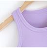 Women's Slimming Tank Top with Bra Pads, Cropped Waist Length