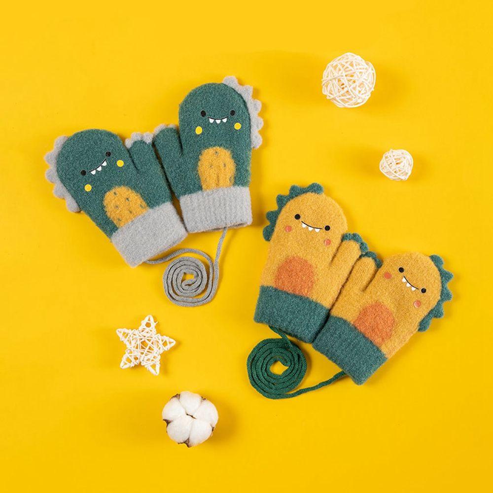 

Мягкие перчатки с изображением динозавра, детские перчатки, варежки с полным пальцем, детские перчатки с изображением динозавра