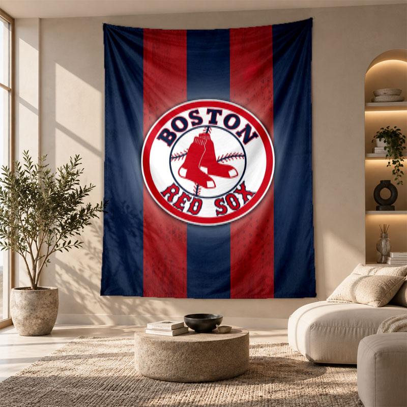 Decorative Tapestry,Boston Red Sox Printed Wall Art, Lightweight Wall Hanging For Bedroom Background