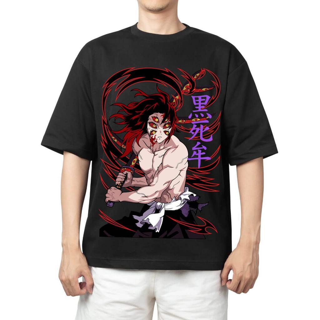 Demon Slayer Giyuu Tomioka Water Breathing Anime Print T Shirt Men 2026 Summer Casual Streetwear Oversized Cotton Tees Japanese
