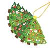 24 Sets Christmas Tree DIY Craft Kit - Create Your Own Holiday Greeting Cards with Stickers, Perfect for Xmas Parties, Decor