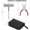61Pcs Tire Repair Kit, Wheels Quick Seal, Universal Tire Repair Tools For Tire Repair For Car Truck Tractor Trailer Motorcycle