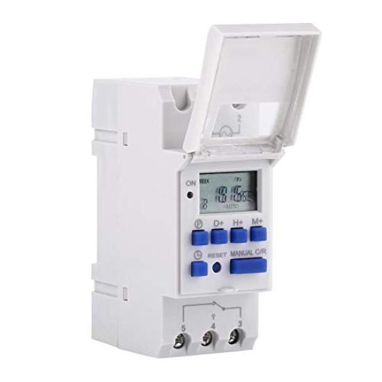 

LCD Digital Time Switch, Programmable Weekly Timer, 16 On & 16 Off Relay Timers, ACDC 12V, ACDC 24V, AC110V (Optional), DIN Rail (110V)