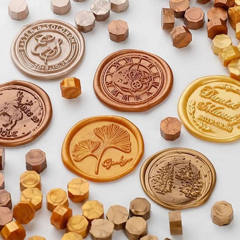 100Pcs Wax Seal Beads Material Retro Wax Seal Stamp Scrapbook Material Craft Decoration Wedding Birthday Stamp Wax Lacquer Seals