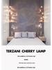 Modern LED Meteor Shower Chandelier for Duplex Villas - American Cherry Crystal Glass Staircase Light