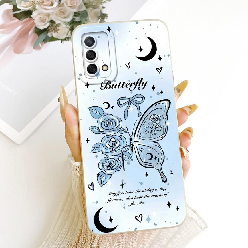 Case For OPPO A74 4G Cover A95 4G CPH2365 Lovely Cartoons Painting Soft Back Cases For OPPO F19 F 19 S Phone Len Proective Capa