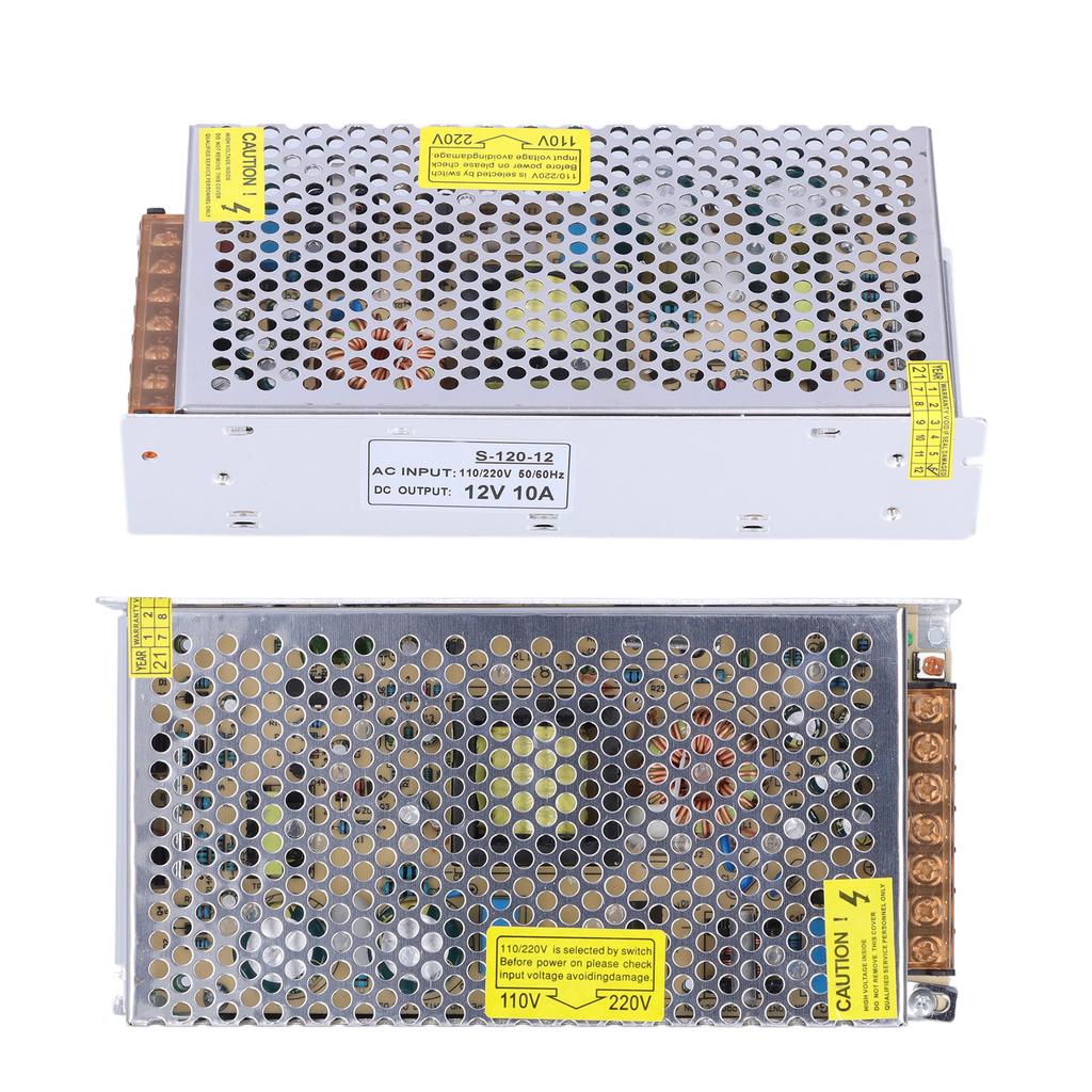 S‑120‑12  ing Power Supply  12V   Input 110VCelsius220V Output 12V 10A for LED Strip Light CCTV Camera