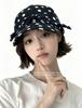 Cappellino da Baseball in Lino a Pois Francesi Donna Stile Morbido Elegante Traspirante Cappello da Sole Estivo Casual con Visiera