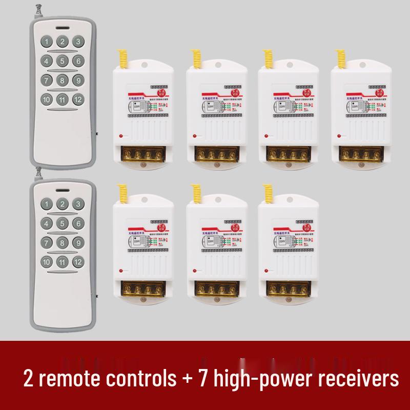 High-Power Submersible Pump with Smart Wireless Remote and Light Control, 220V Multi-Channel Wiring-Free Power Supply