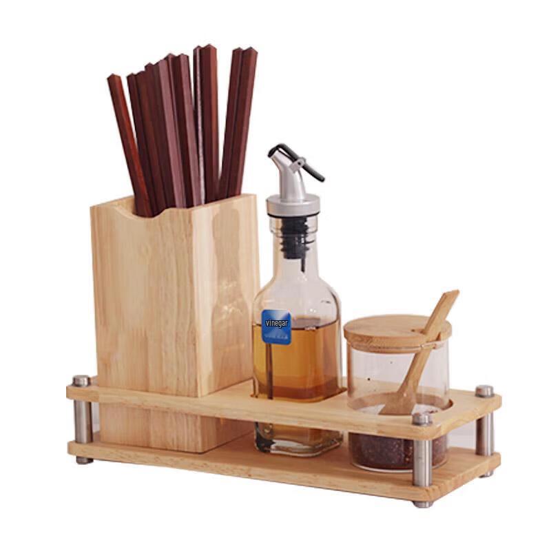 ZLIII Solid Wood Base Condiment Set