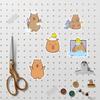 Waterproof Cute Beaver Cartoon Journal Stickers - 50 Sheets for Children's Creative Decor