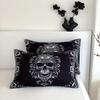 Gothic Skull Duvet Cover Set Black White Design Victorian Baroque Queen King Size Bedding Set With Pillowcase For Bedroom