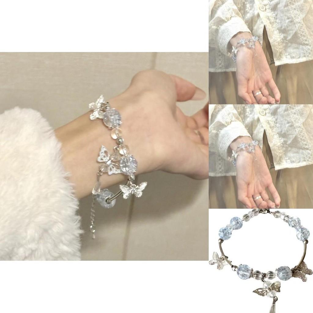 Fashionable Alloy Butterfly Bracelet Premium Quality Ancient Style For Women