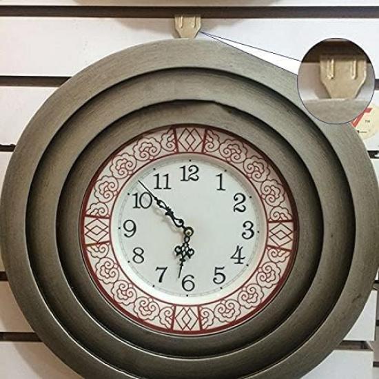 MroMax Solid Moulding Picture Hooks Hangers Rail Hanging Hook Color Zinc-Plated 54mmx34mm Bronze 30pcs