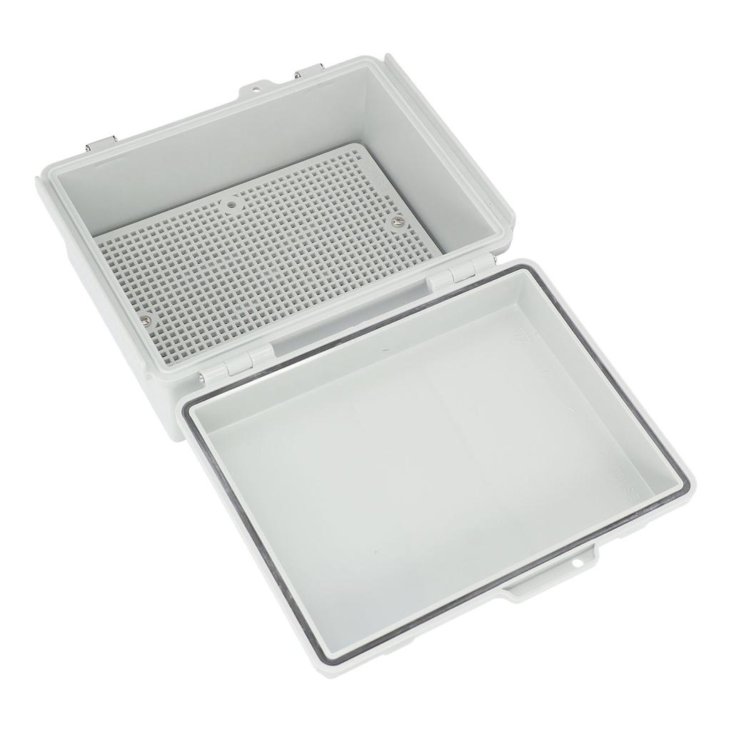Electrical Junction Box IP67 Plastic Enclosure Weatherproof Electrical Project Case with Stainless Steel Hinge for