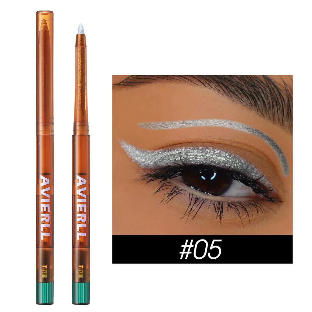 Cross-Border New Arrival Gel Eyeliner Metal Chameleon Eyeliner Color Changing Shiny Long Lasting Waterproof Eyeliner Pen