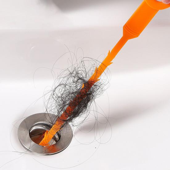 Drain Clog Remover Set Pipe Unblocking Hook Hair Catcher Drain Auger Cleaner Tool Bendable Metal Unclogger Hair Cleaner