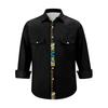 Men'S Fashionable Lapel And Shoulder Length Short Sleeved Casual Top
