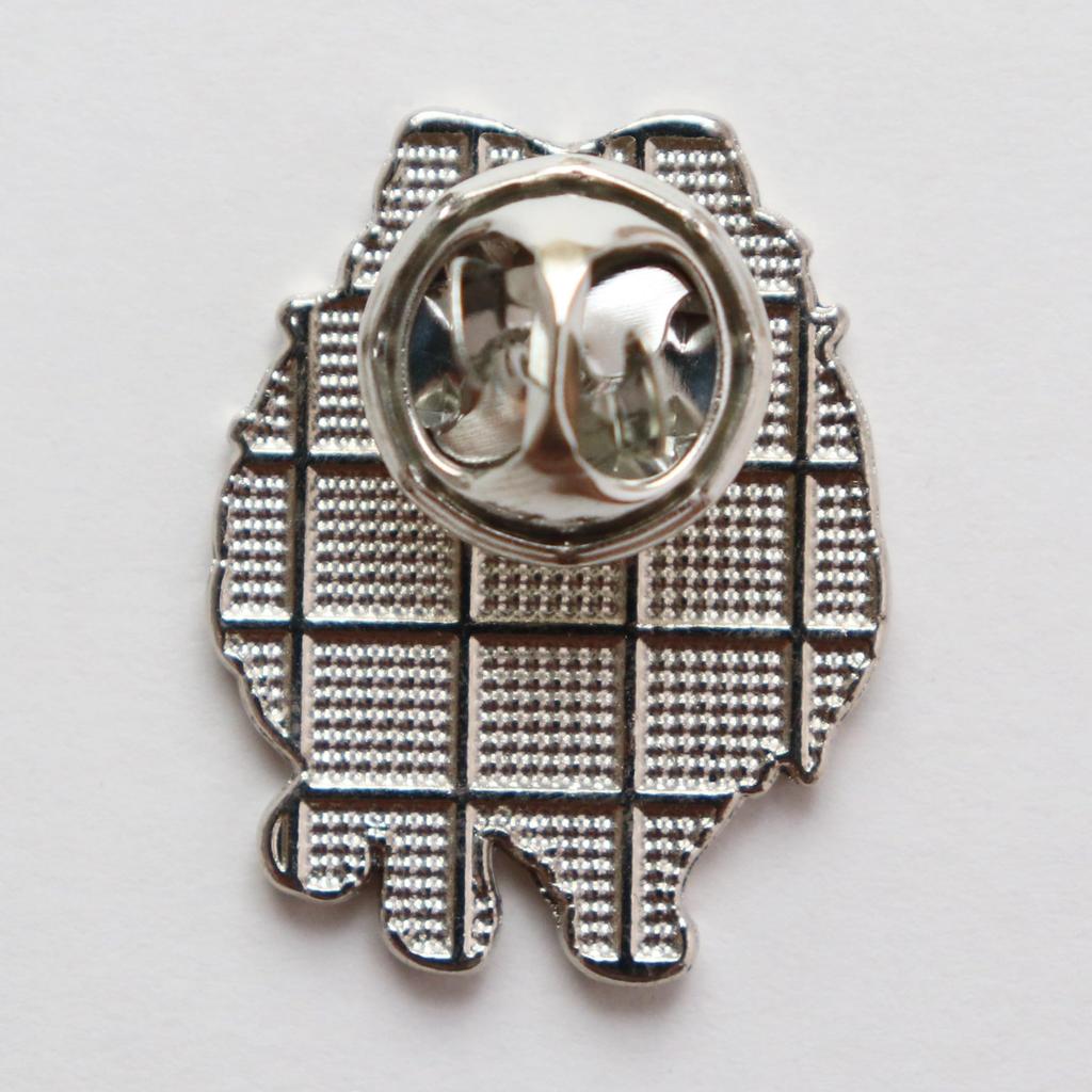 Pomeranian Pin Badge, Cute Dog Design, Alloy, 2cm x 2.5cm