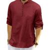 Men's Cotton Polyester Blend Solid Regular Fit Full Sleeve Short Kurta | Ethnic, Lightweight Summer Kurta for Daily & Occasion