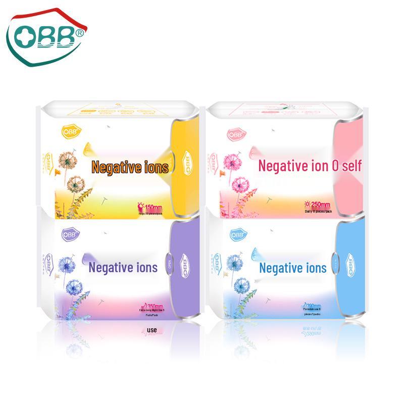OBB Fresh Ion Cotton Soft Sanitary Napkin - Breathable, Mixed Pack for Day & Night Use, Free Shipping 250 Day Use