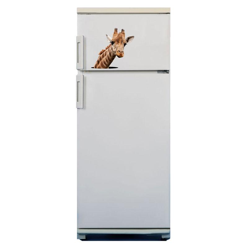 Niedliche Kleine Tiere Wandaufkleber Badezimmer Toilette Schrank Kühlschrank Dekoration Wandbild Heimdekor Maus Giraffe Selbstklebende Aufkleber