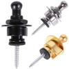 Guitar Strap Locks and Pins - Metal & Wood for Electric and Folk Guitars