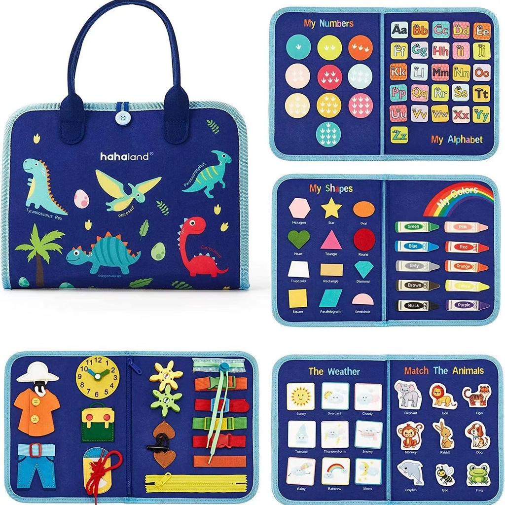 Felt Learning Early Education Board Felt Children Diy Busy Board Montessori Children'S Puzzle Teaching Dress And Tie Shoelaces