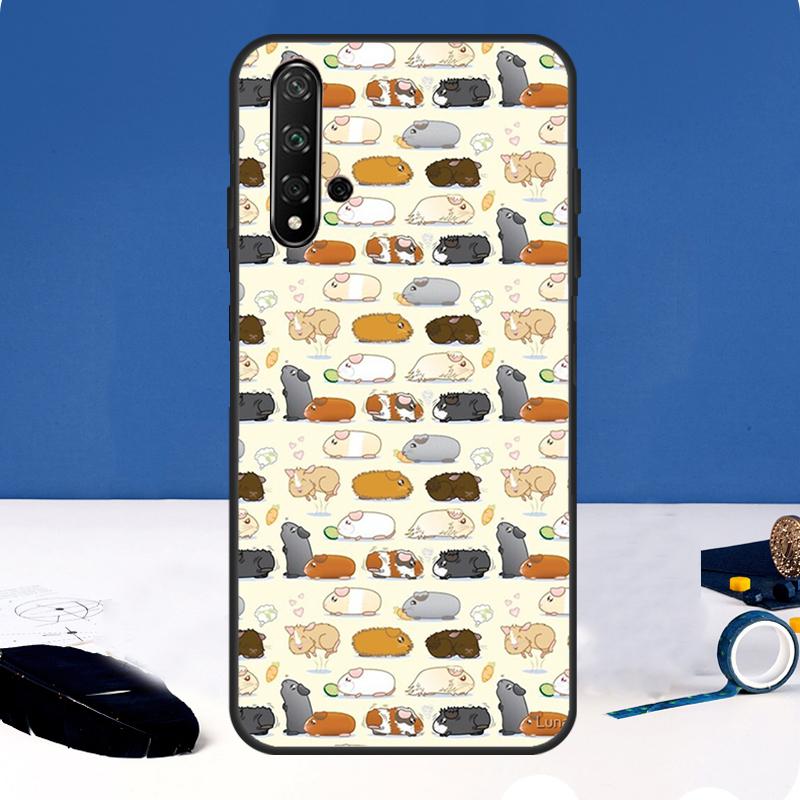 

Cute Cartoon Guinea Pig Case For Huawei Nova 9 10 SE 3i 7i 8i 11i 12i Y60 Y61 Y70 Y72 Y73 Y90 Y91 P20 P30 P40 Lite Huawei Nova 11i