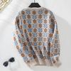Women's Sweater Fall/winter Amazon Retro Casual Floral Knitted Cardigan