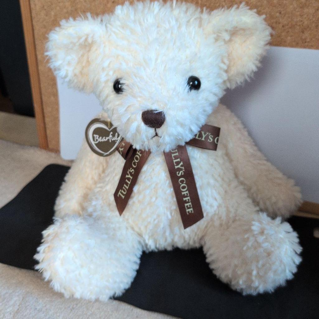 [USED] Tully's Bearful Teddy Bear 15th Anniversary Brown White