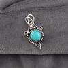 Magnesite Turquoise Gemstone Jewelry, 925 Solid Sterling Silver Pendant, Handmade Silver Pendant For Wedding Gift